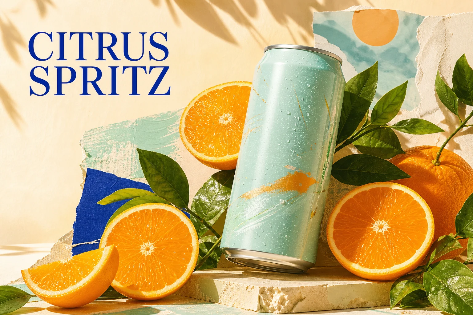 Original Citrus Spritz campaign design before creating new AI directions