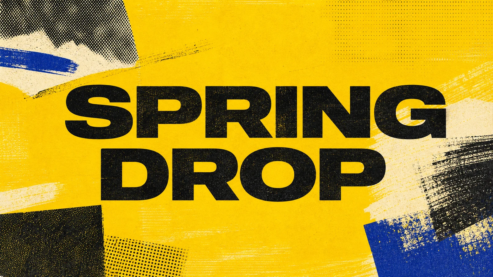 A colorful Spring Drop brand campaign