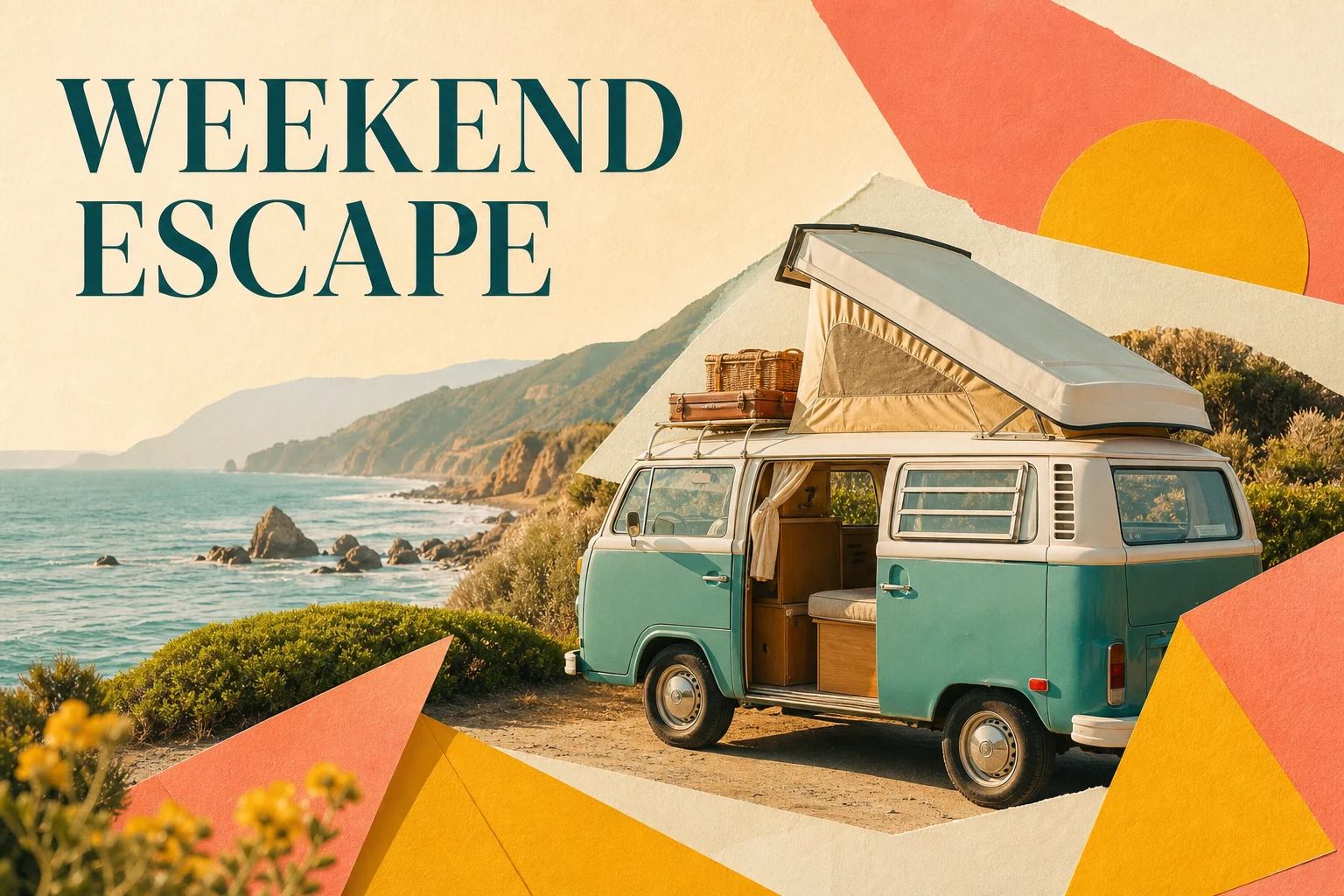 A colorful travel campaign for a repeatable creator series